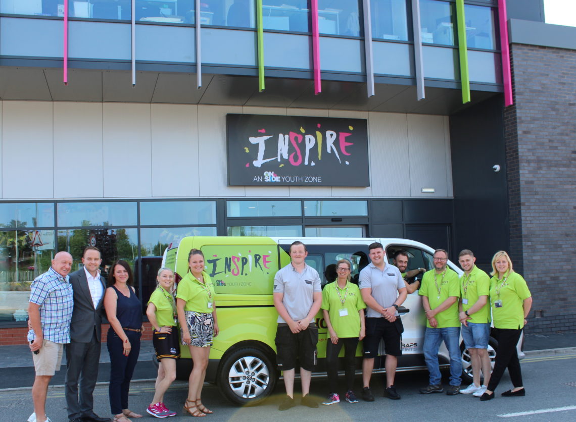 Inspire Youth Zone Minibus vinyl wrap revealed